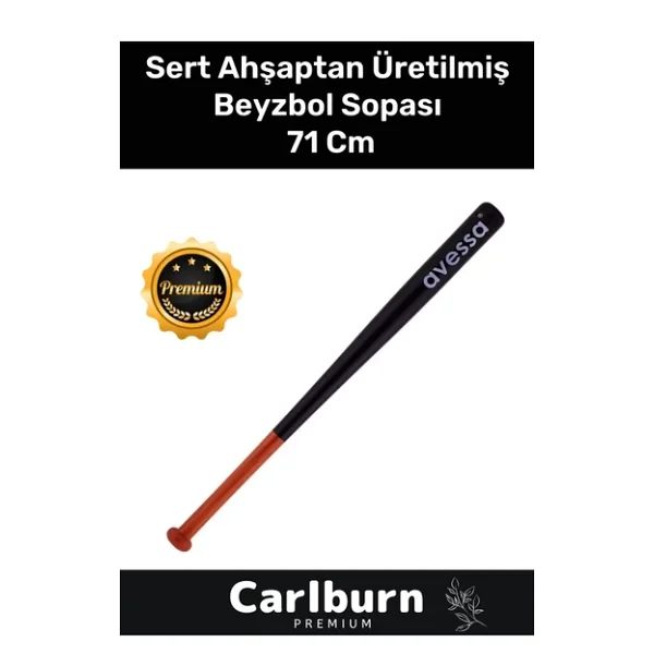 Premium Özel Üretim Mükemmel Kavrayışlı Kırılmaz Kaliteli Ahşap 28 İnc Baseboll Beyzbol Sopası 71 Cm - Görsel 2