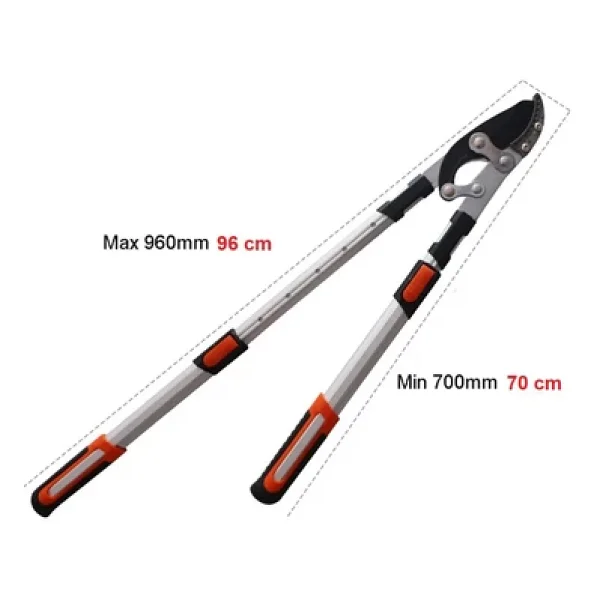 Baytec Bay-Tec Teleskopik Uzatmalı Süper Dal Budama Makası 6Cm Ağız - Görsel 2