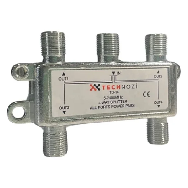 4 Lü Uydu Splitter Kablo Tv Rg6 Anten Çoklayıcı Dağıtıcı - Görsel 3