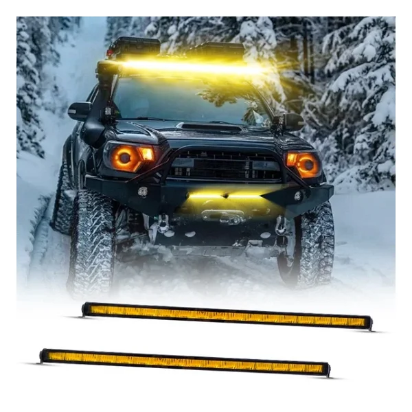 Offroad Sis Lambası Piano Black İç Çerçeve Sarı 12-32V 81,3Cm / Lass365-2 - Görsel 2