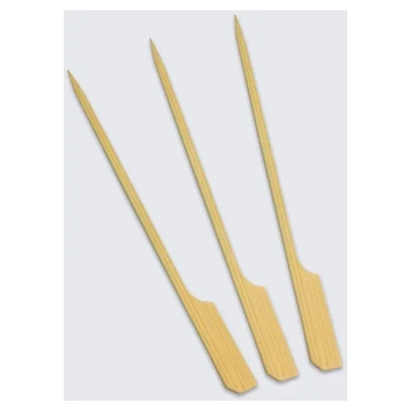 Dolphin Ahşap Yassı Tutamaklı Saplı Çöp Şiş - Boy : 12 Cm. - 50 Adetlik 5 Paket - Görsel 5
