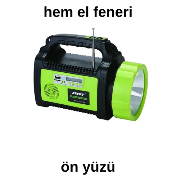 Güneş Enerjili Solar Şarjlı Çadır Kamp Aydınlatma Fener Seti Çok Foksiyonlu - Görsel 2