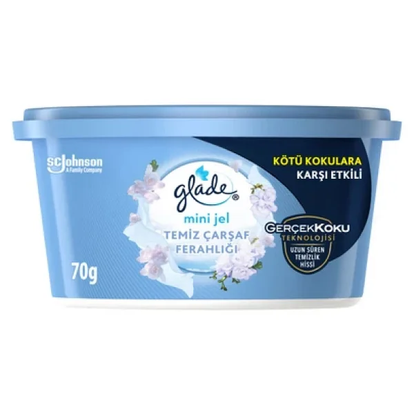 Glade Clean Temiz Çarşaf Ferahlığı 70 gr Mini Jel Oda Kokusu - Görsel 7