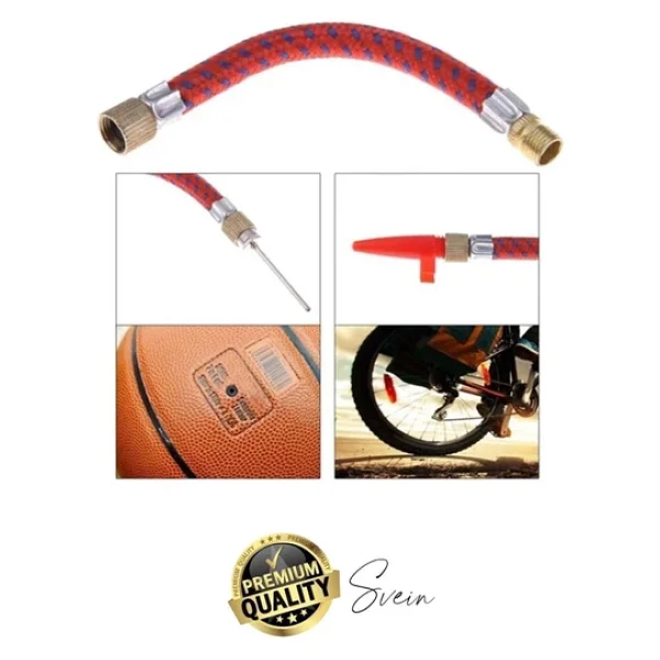 5 Parça Hava Şişirme Ucu İğnesi Aparatı Sibop Seti Spor Topu Basketbol Futbol Bisiklet Lastik Amaçlı - Görsel 3