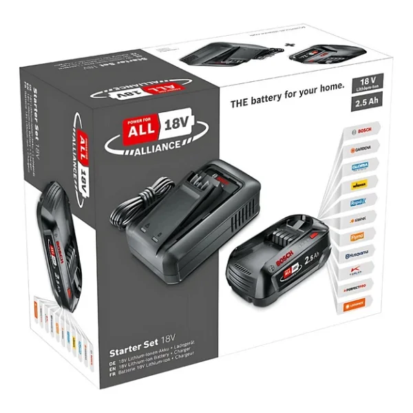 Bosch 18V Akü Seti (2.5Ah, Tek Akü + Al1844) - Görsel 3