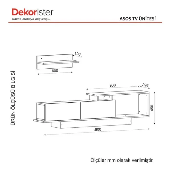 Dekorister Asos TV Ünitesi - Görsel 9