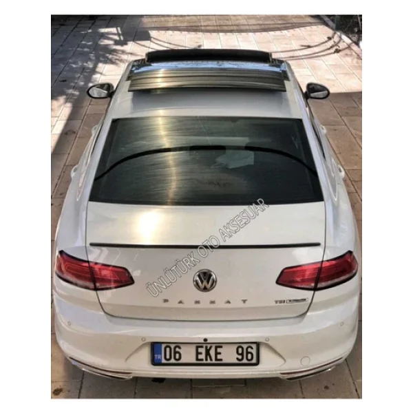 Vw Passat B8 Spoiler Bagaj Üstü Spoiler - Spoyler Piano Black - Görsel 4