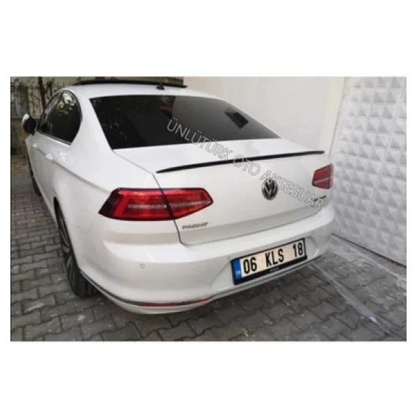 Vw Passat B8 Spoiler Bagaj Üstü Spoiler - Spoyler Piano Black - Görsel 6