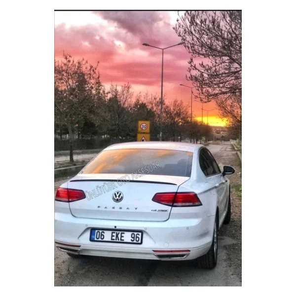 Vw Passat B8 Spoiler Bagaj Üstü Spoiler - Spoyler Piano Black - Görsel 2