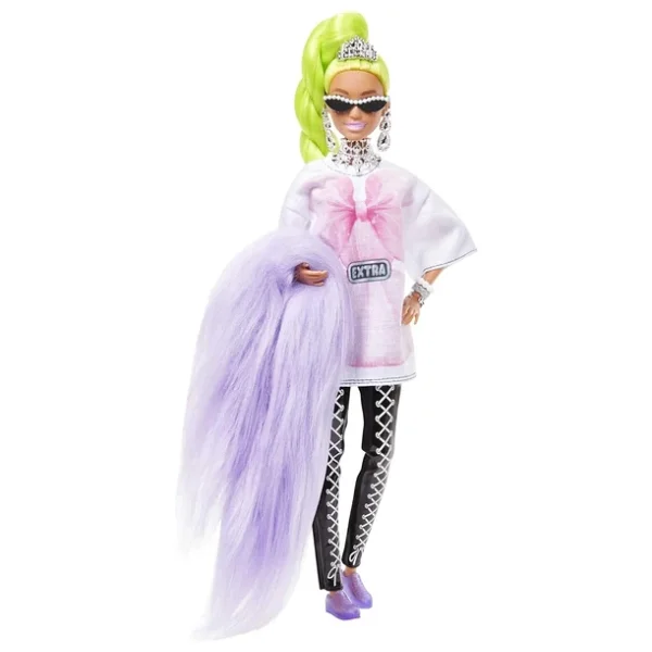 Barbie Extra Neon Saçlı Bebek HDJ44 - Görsel 3