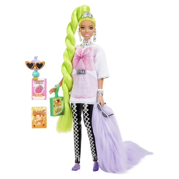 Barbie Extra Neon Saçlı Bebek HDJ44 - Görsel 2