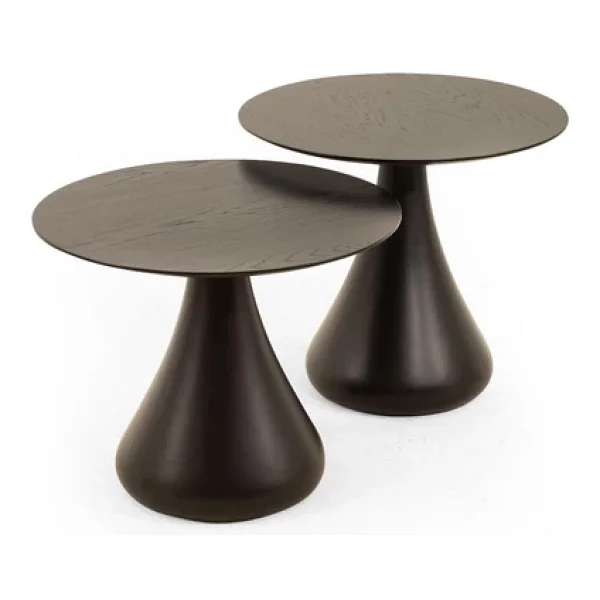 Mushroom Set Sehpa Mantar Sehpa Siyah Rehome - Görsel 7