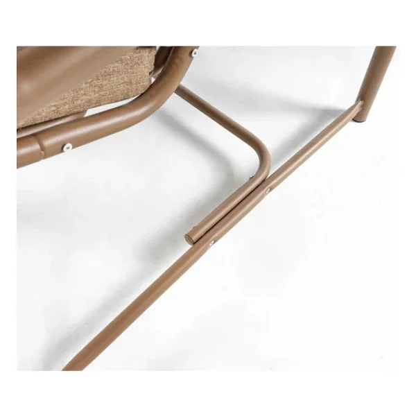 Gondol Salıncak Üç Kişilik Metal Bahçe Salıncağı Cappucino Rehome - Görsel 7