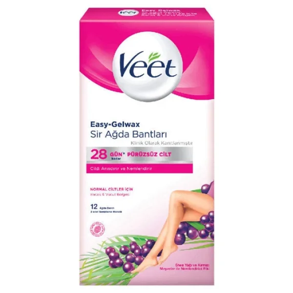 Veet Kolay Kullanım Soğuk Ağda Bantları Normal Cilt - Görsel 2