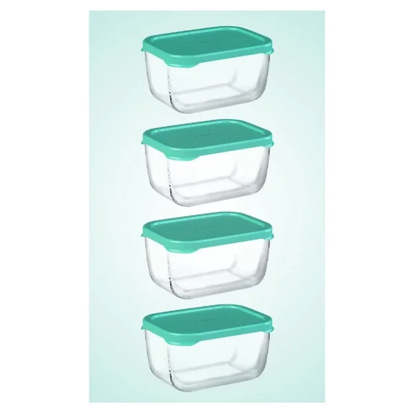 Paşabahçe Snowbox 53733 4'lü 420 ml Cam Saklama Kabı - Görsel 4