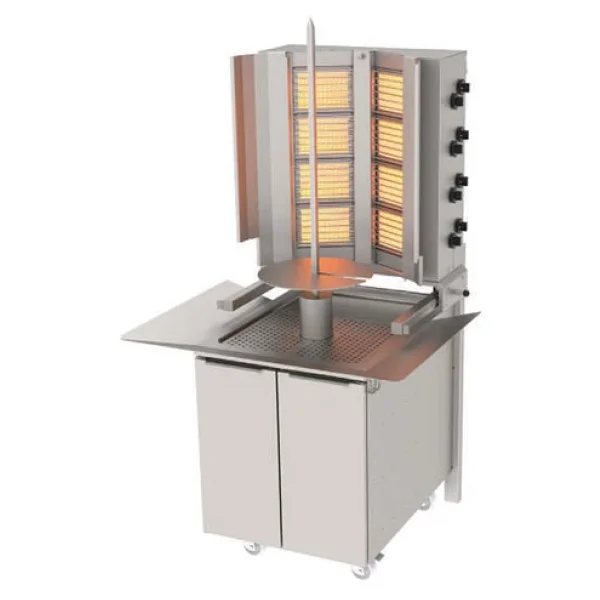 Atalay ADG-8DS 4+4 Radyanlı Gazlı Döner Makinesi - Görsel 2