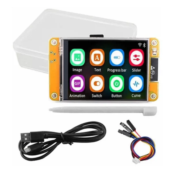 ESP32-2432S028R 2.8 inch Rezistif Dokunmatik Tft Lcd Modül 240x320 Pixel Rgb Led Ldr Usb Uart IO Se - Görsel 7