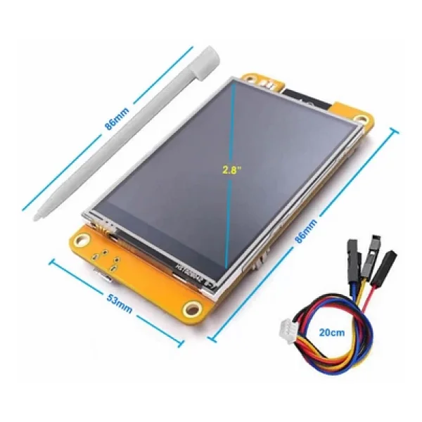 ESP32-2432S028R 2.8 inch Rezistif Dokunmatik Tft Lcd Modül 240x320 Pixel Rgb Led Ldr Usb Uart IO Se - Görsel 2