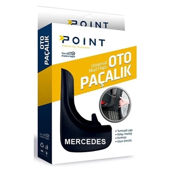 Mercedes Paçalık Tozluk Çamurluk Siyah 2'li - Görsel 3