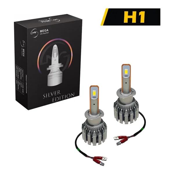 Mega Oto Market Slim LED Silver Edition Xenon Far Lambası Beyaz Renk 2s H1 Soket ile Uyumlu - Görsel 4
