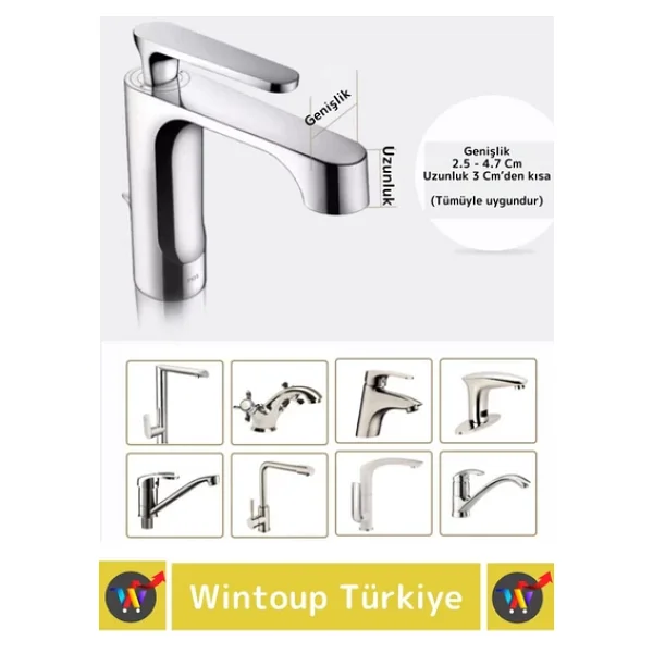 Premium Sağlam Pratik Kolay Montaj Çocuklar İçin İlgi Çekici Eğlenceli Sevimli Ördek Musluk Başlığı - Görsel 4