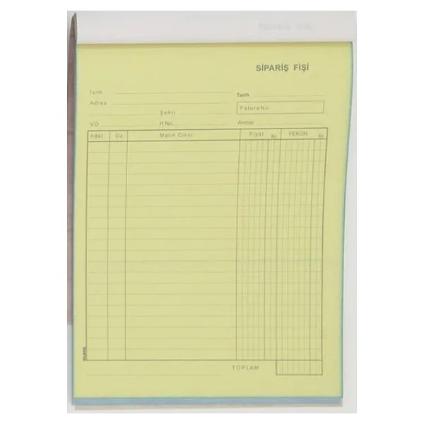 Dılman Sıparıs Fısı 14x20 2 Nusha 50 Sayfa - Görsel 5