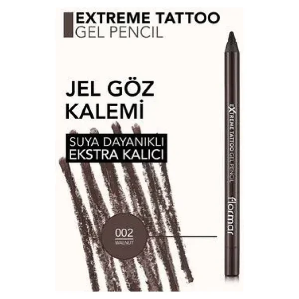 Flormar Extreme Tattoo Gel Pencil Göz Kalemi - Görsel 8