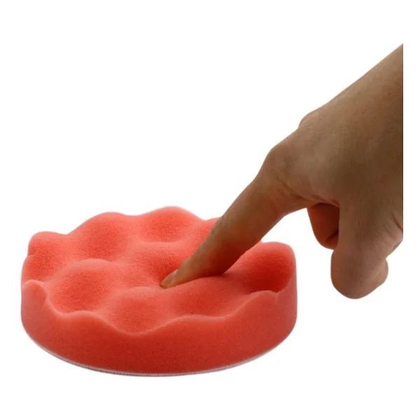 Oto Araç Araba Pasta Cila Polisaj Yumurta Ped Sünger 115 Mm Cırtlı Parlatıcı Çizik Giderici Parlatma Pet - Görsel 6