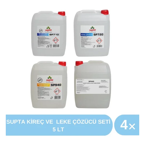 Supta Kireç ve Leke Çözücü Seti 5 LT - Görsel 3
