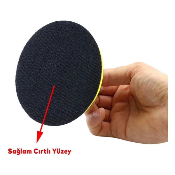 Cırt Zımpara Tabanı 115 Mm Zımparalama Taşlama Sökülebilir M14 Cıvata Matkap Uyumlu + Matkap Aparatı (2'Li Set) - Görsel 6