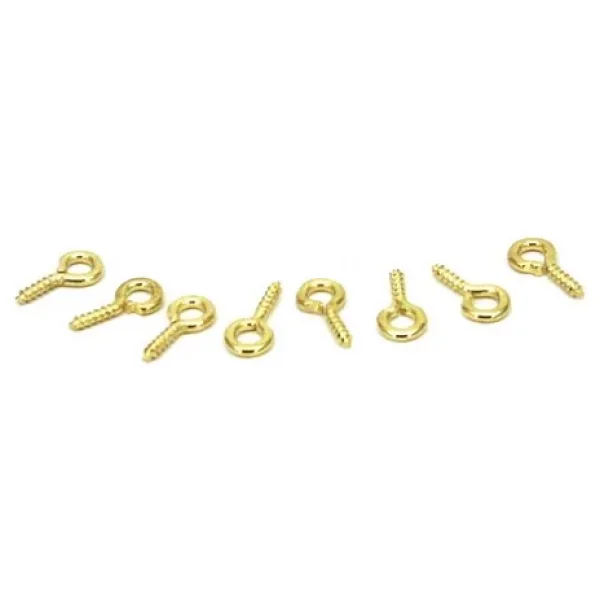 Metal Takı Ve Obje Halkası Vidalı 1 Cm (100 Adet) Altın - Görsel 2