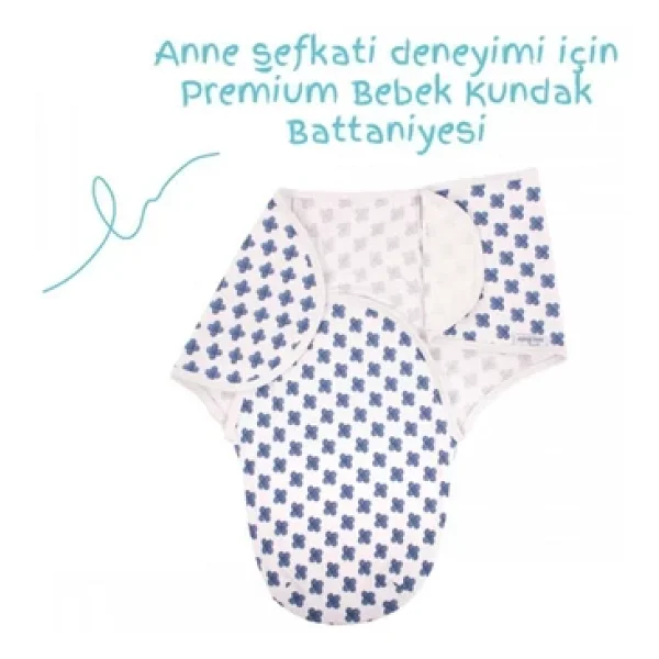 Sevi Mommyslab Mağaza Bebe 0 -3 Ay Desenli Yeni Sezon Kundak %100 Pamuk - Yeni - Görsel 6