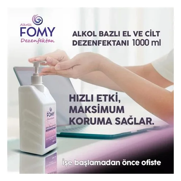 Fomy Alkollü 1 lt El ve Cilt Dezenfektanı - Görsel 2