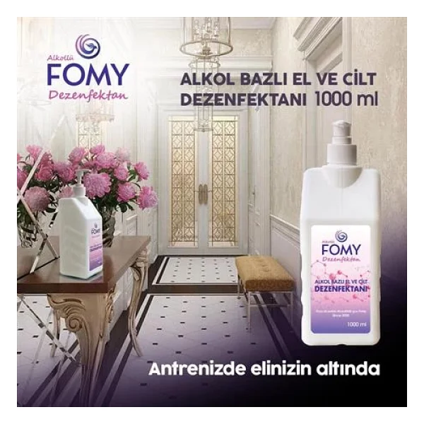 Fomy Alkollü 1 lt El ve Cilt Dezenfektanı - Görsel 7