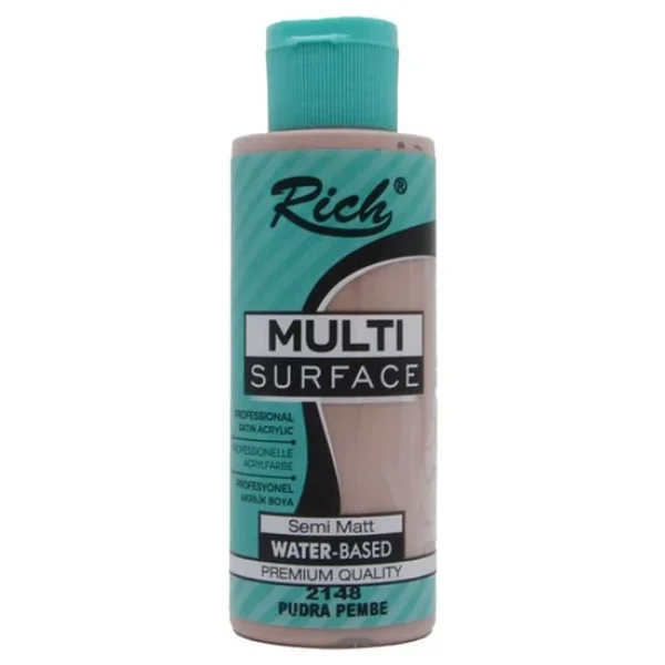 Rich Multi Surface 120 cc 2148 Pudra Pembe Akrilik Boya - Görsel 4