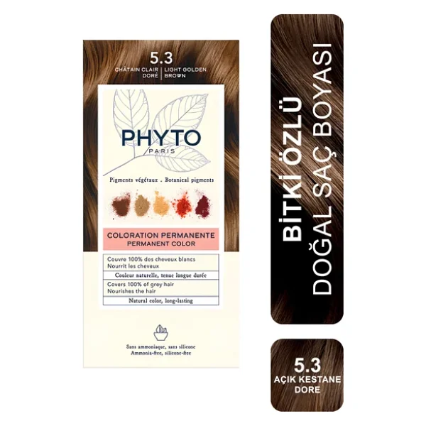 Phyto Color Kit 5.3 Açık Kestane Dore Saç Boyası - Görsel 4