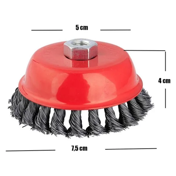 Gfb Burgulu Çanak Fırça 75 Mm - Görsel 6