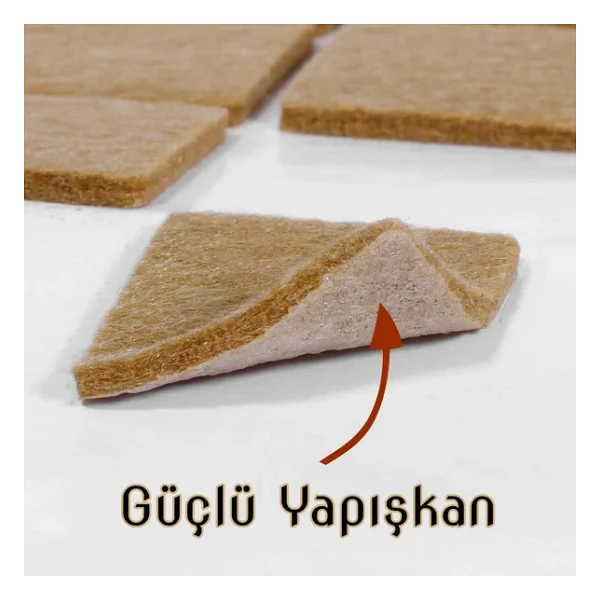 Masa Sandalye Parke Zemin Koruyucu Keçe Yapışkanlı 40 mm (15'Li PAKET) - Görsel 2