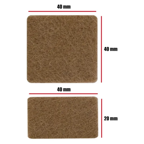 Masa Sandalye Parke Zemin Koruyucu Keçe Yapışkanlı 40 mm (15'Li PAKET) - Görsel 3