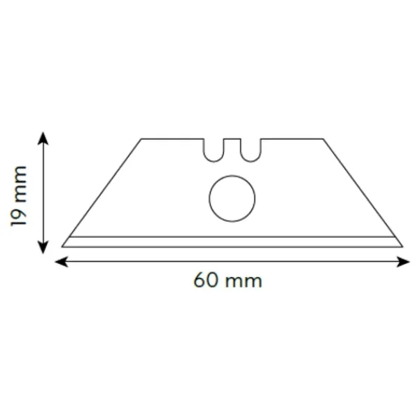 VİP-TEC VT874001 10'lu Profesyonel Trapez Maket Bıçağı Yedeği - Görsel 3