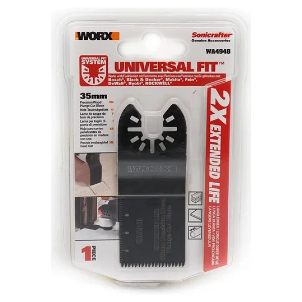 Worx WA4948 Çok Amaçlı Raspalama Makinesi için 35x40mm Ahşap, Fiberglas, PVC Universal Kesme Bıçağı - Görsel 8