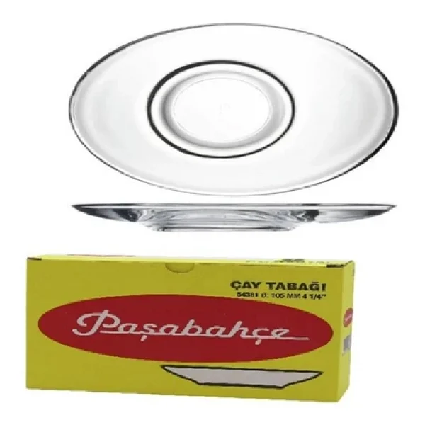 Paşabahçe Aqua 54381 6'lı Çay Tabağı - Görsel 3