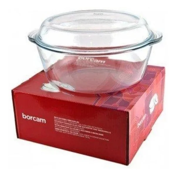 Paşabahçe 59013 3150 cc Kapaklı Yuvarlak Borcam - Görsel 6