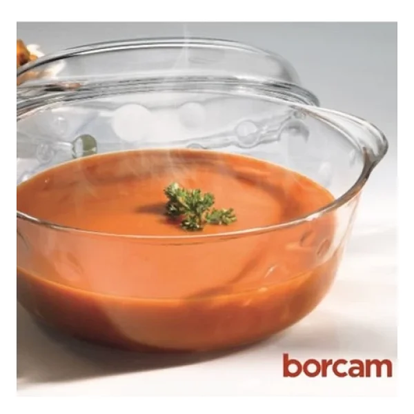 Paşabahçe 59013 3150 cc Kapaklı Yuvarlak Borcam - Görsel 7