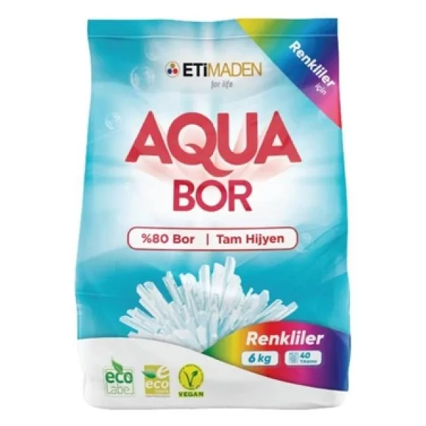 Aquabor Renkliler için 6 kg Toz Deterjan - Görsel 5