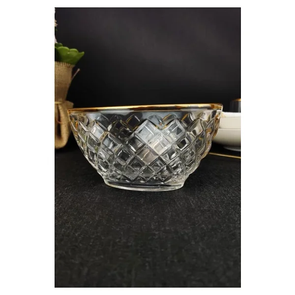 Digithome Cam Gondol Şekerlik ve Sunumluk Gold Yaldızlı Oval 14,5 Cm - SK.GND.001 C320.035 - Görsel 6