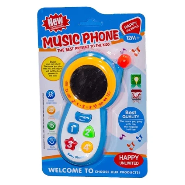 Can-Em CY1013-4C Müzikli Oyuncak Telefon - Görsel 3