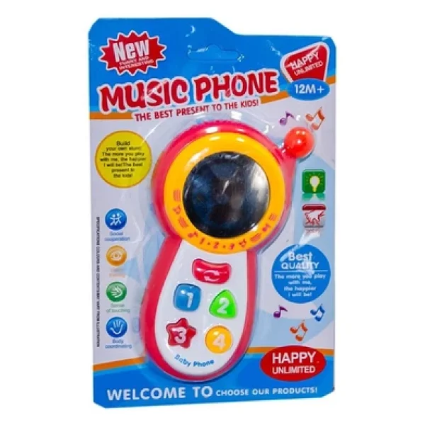 Can-Em CY1013-4C Müzikli Oyuncak Telefon - Görsel 4