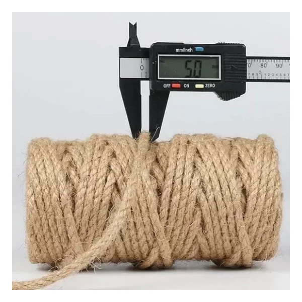Jütburada Jüt Halat 5 Mm 50 Metre Hasır Dekor Süsleme İp - Görsel 3