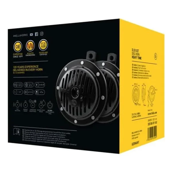 Hella Dl50 Süperton Korna Ikili Set 12v 310-380 Hz 114 Db - Görsel 5